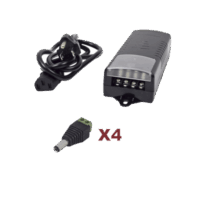 K2PS12DC4C-p.png Kit con fuente EPCOM con salida de 12 Vcc a 5 Amper con 4 salidas / Incluye conectores JR52