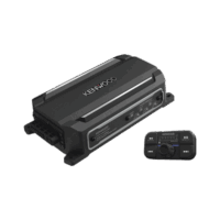 Amplificador de audio de 4 canales con control remoto y con conexión Bluetooth de 600 W de salida máxima