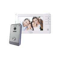 KCVS701EB-p.png Videoportero a color de 7" (monitor y frente de calle), Manos libres/Expandible a un total de 3 monitores