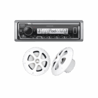 Kit de estéreo con Bluetooth KMR-M332BT |  más Par de bocinas KFC-1613MRW
