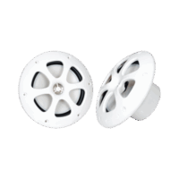 Par de altavoces fabricado en grado marinos en color blanco de 6.5"  de 100 W de entrada máxima