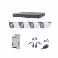 KH1080P4BC-p.png kit colorvu turbohd 1080p / dvr 4 canales / 4 cámaras bala (exterior) lente 2.8mm / fuente de poder profesional / transceptores de video y accesorios de corriente KH1080P4BC
