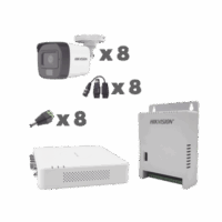 KH1080P8BFH-p.png kit turbohd 1080p / dvr 8 canales con audio por coaxitron / 8 cámaras con micrófono integrado 101° visión/ luz blanca + ir visión nocturna / transceptores / conectores / fuente de poder profesional KH1080P8BFH