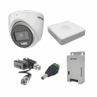 KH1080PL4EC-p.png kit colorvu turbohd 1080plite / dvr 4 canales / 4 cámaras eyeball (exterior) / transceptores / conectores / fuente de poder profesional KH1080PL4EC