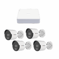KIPCV2M_4B-p.png kit ip 1080p (2 megapixel) / nvr de 4 canales con 4 puertos poe / 4 cámaras ip bala colorvu lite y acusense lite / micrófono integrado KIPCV2M/4B
