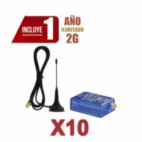 KIT10MINI012G-p.png KIt de 10 Comunicadores de Alarma MINI012G con Antena 2G / Incluyen 1 Año de Cobertura / Aplicación Gratuita / Cero Configuración / Compatible Honeywell/DSC/CROW/PIMA