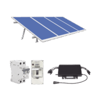 KITHMS2K550-p.png Kit Solar para Interconexión de 2.2KW de Potencia Pico 220Vcc con Microinversor y 4 Módulos de 550 W (Incluye Montaje y Protecciones)