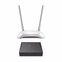 Kit de ONU Gigabit XZ000G3 con Router Inalámbrico WISP con Configuración de fábrica personalizable, 2.4 GHz, 300 Mbps, 4 Puertos LAN 10/100 Mbps, 1 Puerto WAN 10/100 Mbps, control de ancho de banda