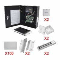 KITTARJETA02-p.png Kit de Control de Acceso con TARJETA para 2 Puertas / TODO INCLUIDO / Software IVMS4200 incluido Modelo:KIT-TARJETA-02