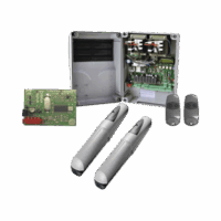 KTAXO3024-p.png Kit de operadores AXO 3024 Para puertas Abatibles de hasta 3 Metros y 500 Kg de peso por hoja