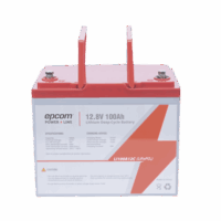 LI100A12C-p.png Batería de Litio Ciclo Profundo, 12.8 Vcc 100Ah (LiFePO4 de Celdas Cilíndricas) , Solar, Marina, Máximo 100 A de Descarga