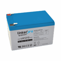 LK1212-p.png Batería 12 Vcc / 12 Ah / UL / Tecnología AGM-VRLA / Para uso en equipo electrónico, Alarmas de Intrusión / Incendio/ Control de acceso / Video Vigilancia / Terminales F1 y F2.