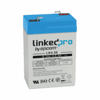 LK4.56-p.png Batería 6 Vcc / 4.5 Ah / UL / Tecnología AGM-VRLA / Para uso en equipo electrónico, Alarmas de Intrusión / Incendio/ Control de acceso / Video Vigilancia / Terminales F1 y F2.