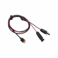 LMC4XT60I2.5M-p.png Cable 2.5 m, Negro, Calibre 10 AWG con Terminales MC4 Macho y Hebra para Terminal XT60