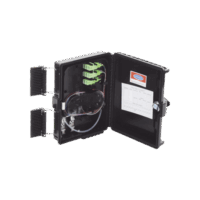 LPFAT08-p.png Cierre de Empalme para 24 fusiones de fibra óptica, Interior/Exterior, con 8 acopladores SC/APC y splitter 1x8, IP65