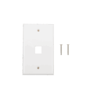 LPFP16-p.png Placa de pared de 1 puerto, Keystone, Color Blanco