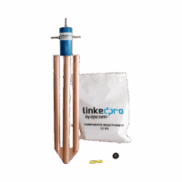 LPGROUND200A-p.png Electrodo para Corriente Máxima de 200 Amp. con Compuesto Mejorador de Terreno