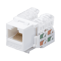 LPKJ601WH-p.png Módulo Jack Keystone Cat6 con terminación 110 (Punchdown) para faceplate - Color Blanco