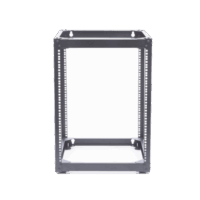 LPRPP1914-p.png Rack Abierto de 4 Postes Instalación Pared o Piso de 14 Unidades, ¡Ideal para Equipo de Audio!