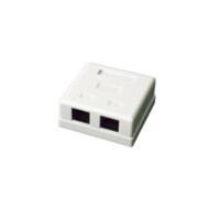 LPWP6035det.jpg Caja de pared con 2 puertos, incluye 2 jacks UTP Cat5e Keystone