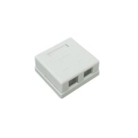 LPWP6037det.jpg Caja de pared con 2 puertos, incluye 2 jacks STP Cat5e Keystone