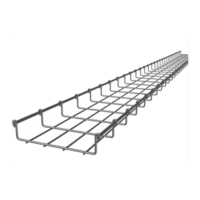 MG50423EZ-p.png Charola Tipo Malla 33/200 mm, Acabado Electro Zinc, Hasta 105 Cables Cat6, Tramo de 3 Metros