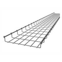 MG50425EZ-p.png Charola Tipo Malla 33/300 mm, Acabado Electro Zinc, Hasta 158 Cables Cat6, Tramo de 3 Metros