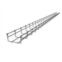 MG50431EZ-p.png Charola Tipo Malla 66/100 mm, Acabado Electro Zinc, Hasta 105 Cables Cat6, Tramo de 3 Metros