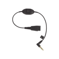 Jabra Cord QD a conector de 3.5 mm con Push-to-Talk para teléfonos celulares smartphones (8800-00-103)