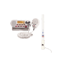 Kit de radio MRF45D | mas antena marina de fibra de vidrio TX-5206-SYS y soporte para antena 4186