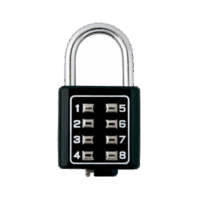 MX2782-p.png Candado Digital de Combinación M35 / No Requiere Llave / Combinación única integrada por 4 dígitos / Color Negro.