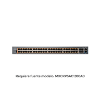 MXEX2052GXPA10-p.png cnMatrix EX2052R-P, conmutador inteligente Ethernet PoE, 48 x 1 Gps y 4 SFP +, fuente de alimentación extraíble