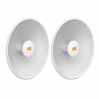 N5X252PACK-p.png Antenas Modulares Dual Slant, 4.9 - 6.4 GHz, Dimensiones (42.9 cm), Apertura 45 ° Ganancia de 25 dBi, Diseñada para radio C5x