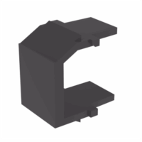 NKBMBLX-p.png Módulo de tapa ciega (Inserto Ciego), Tipo Keystone, Color Negro, 1 Pieza