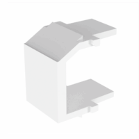 NKBMWHX-p.png Módulo de tapa ciega (Inserto Ciego), Tipo Keystone, Color Blanco, 1 Pieza