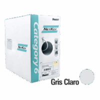NUC6C04IGFE-p.png Bobina de Cable UTP 305 m. de Cobre, NetKey, Reelex, Gris, Categoría 6 (24 AWG), 1000Mbps, PVC (CM), de 4 pares