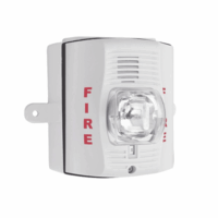 P2WK-p.png Sirena con Lámpara Estroboscópica para Exterior / a 2 Hilos / Configuración Estroboscópica Seleccionable / Color Blanco