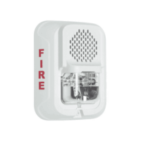 P2WLLF-p.png Sirena de Baja Frecuencia con Lámpara Estroboscópica / a 2 Hilos / Montaje en Muro / Configuración Estroboscópica Seleccionable / Color Blanco