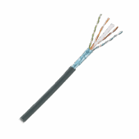 PFO6X04BLCEG-p.png Bobina de Cable Planta Externa con Gel, de 4 pares, Cat6A, Blindado F/UTP, Color Negro, 305m