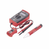 KIT Básico de Multímetro Digital, Detector de Tensión sin Contacto, y Comprobador de Fase GFCI