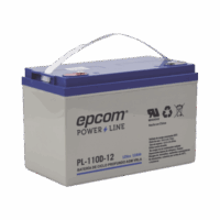 PL110D12-p.png Batería 12 Vcc / 110 Ah / Ciclo Profundo / AGM-VRLA / Uso en Aplicación Fotovoltaica /Terminales Tipo Tornillo HEX M6