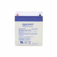 PL4.512-p.png Batería 12 Vcc / 4.5 Ah / UL / Tecnología AGM-VRLA / Para uso en equipo electrónico Alarmas de intrusión / Incendio/ Control de acceso / Video Vigilancia / Terminales F1.