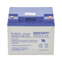PL4012-p.png Batería 12 Vcc / 40 Ah / UL / Tecnología AGM-VRLA / Para uso en equipo electrónico Alarmas de intrusión / Incendio/ Control de acceso / Video Vigilancia / Terminales tipo M6 ( HEX ) / Cargador recomendado CHR-250.