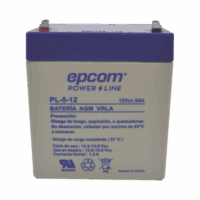 PL512-p.png Batería 12 Vcc / 5 Ah / UL / Tecnología AGM-VRLA / Para uso en equipo electrónico Alarmas de intrusión / Incendio/ Control de acceso / Video Vigilancia / Terminales F1 / Cargador recomendado CHR-80.