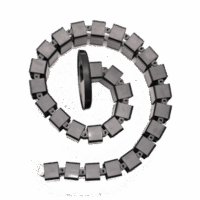 PORTACABLE-p.png Portacable de tipo Cadena para Escritorio / 1200mm de Longitud / Evita que los Cables se Enreden o Tensen al momento de Elevar la Altura