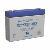PS1228F1-p.png Batería 12V, 2.8AH, Para Respaldo, Tecnologías AGM/VRLA, 5 Años Vida Útil, Terminales F1, Reconocida UL