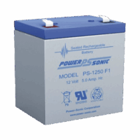 PS1250F1-p.png Batería 12V, 5AH, Para Respaldo, Tecnologías AGM/VRLA, 5 Años Vida Útil, Terminales F1, Reconocida UL