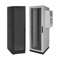PSC20610BAC2-p.png Gabinete de Telecomunicaciones ProLine V/D, 600 mm de Ancho, 1000 mm de Profundidad, Compatible Con Aire Acondicionado Tipo G52, 42 UR, Color Negro