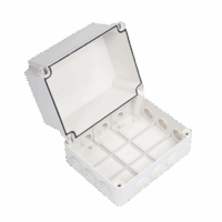 PST19241ER-p.png Gabinete Derivación de Plástico (190 X 240 X 165 mm) con 12 Glándulas de Goma