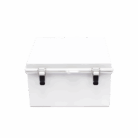 Gabinete de Plástico ABS, Uso en Intemperie ip66 (300 x 300 x 180 mm) Cierre por Broche Inoxidable.